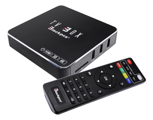 Tv Box Blackpcs Eo104k-bl 4k 3d Wifi Red Control 8gb-ram 1gb