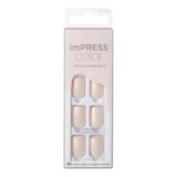 Kiss Impress Color Uñas De Color 001 Point Pink 30und