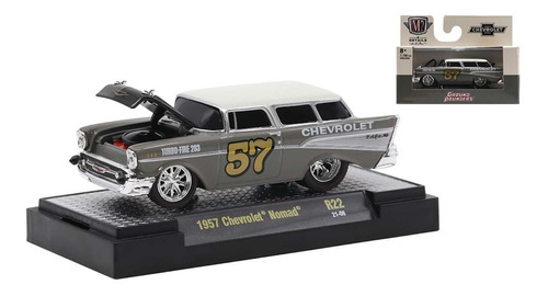 1957 Chevrolet Nomad Ground Pounders R22 M2 Machines 1/64