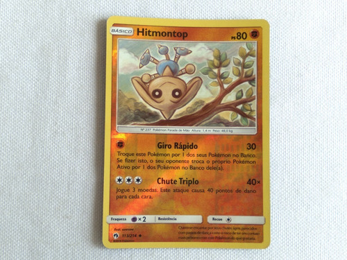 Cards Pokemon Hitmontop Holofoil  Básico