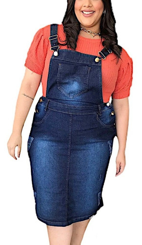 Saia Evangelica Plus Size Jardineira Feminina Moda 2022