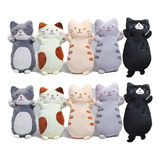 Almohada De Peluche De Gato Kawaii Mayoreo 10 Pzas De 50cm