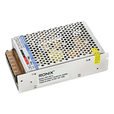 Fuente De Poder 12V 10A 120W Conmutada Switching Para Tiras LED CCTV Cámaras Seguridad Transformador 110V 220V Ronix | Envío gratis