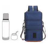 Bolso Mochila Matera Trendy Amplia Porta Termo Mate 