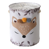 Inough Fox Head - Cesta De Ropa Para Bebé, Duradero, Imper.