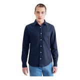 Camisa Hombre Original Woven Slim Fit Azul Dockers