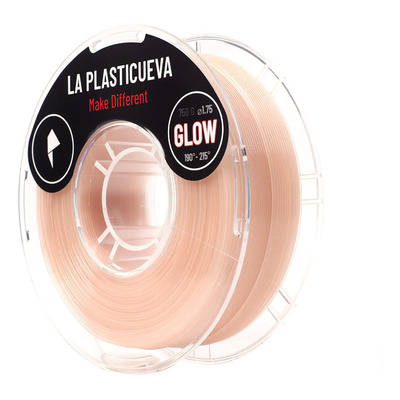 Filamento PLA Glow In The Dark 1.75mm Rojo Marca La Plasticueva | Envío gratis