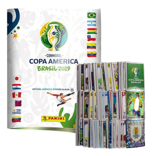 Álbum Copa América Brasil 2019 + 300 Estampas Panini