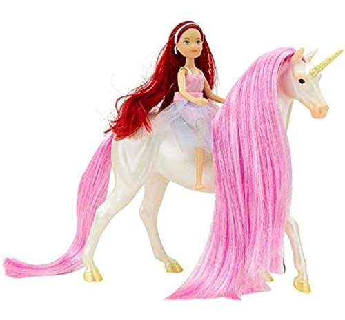 Breyer Juego De Unicornio Y Jinete De La Serie Horses Freed