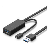 Cabo Extensor Usb 3.0 Ugreen Extensão Ativa 10 Metros