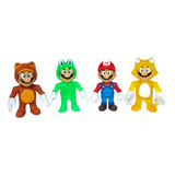 Cuatro Figuras Juguete Super Mario Bros