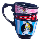 Caneca Xícaras 250ml Hora Do Chá Alice In Wonderland Disney