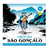 Kit 3 Encordoamento Violão Aço São Gonçalo 0.11 Bolinha 