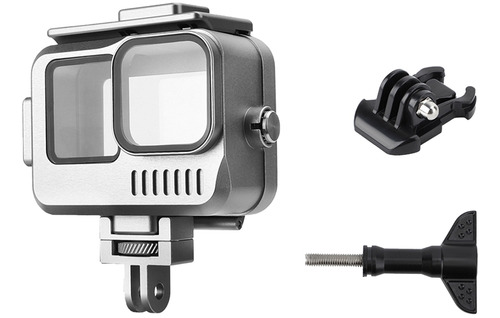 Funda Metálica Impermeable De 40 M Para Gopro Hero 11 10 9 D