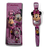Relógio Minnie Mickey Mouse Musical Luzes Brinquedo Didático