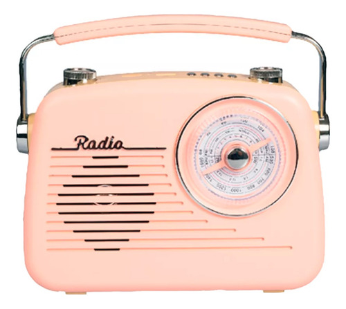 Radio Vintage Bluetooth Portatil Retro Usb Aux Recargable