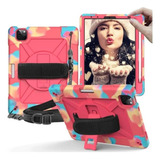 Funda Uso Rudo + Correa Para iPad Air 5 2022 10.9 Air 4 2020