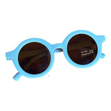 Óculos Solar Infantil Proteção Uv400 Retrô Gato Quadrado Cor Azul Retrô
