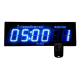 Timer Led Digital De Parede Hiit Emom Tabata Até 99 Rounds