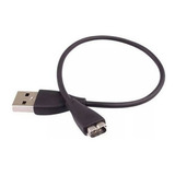 Cable De Carga Compatible Con Fitbit Charge Hr No Reset Color Negro