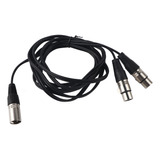 Cable De Micrófono Hembra De Xlr A Xlr Dual, Estéreo Balance