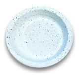 Platos Hondos Blanco Enlozado Vitrificado 23,5cm Jovifel 