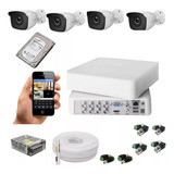 Kit 4 Câmeras Hilook Completo Full Hd 1080p Dvr 8 Canais