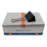Clipes Para Papel Binder 50mm Preto - Caixa Com 12 - Brw