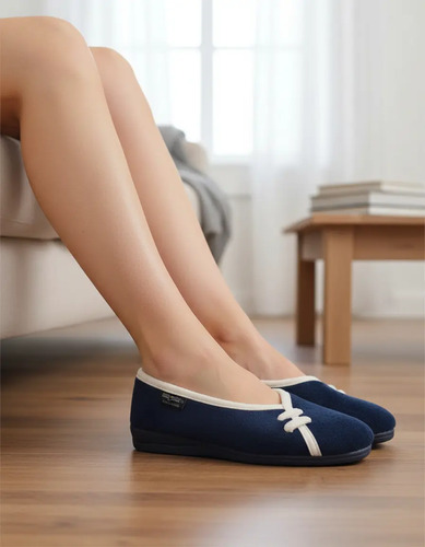 Pantufla Clásica Española Extra Confort Mod. 2175 Para Dama