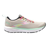 Tenis Brooks Correr Revel 6 Mujer Gris