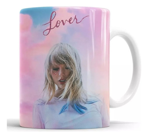 Taza Taylor Swift - Lover - Ceramica Importada Con Cajita