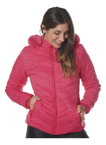 Campera Ema Campera Inflable Impermeable Con Piel M46 R
