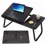 Mesa Cama Portátil Plegable Para Laptop Soporte Altura Ajust Color Negro