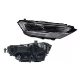 Faro Jetta A7 2019 2020 2021 2022 23 F/negro C/led C/mic Der