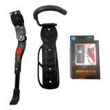 Kit Luces Bicicleta Par + Soporte Pared + Pata Bici Kit Pro