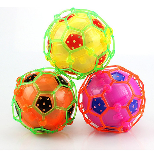 Pelota Sensorial Con Luz Soccer Juguete Niño Color Fiesta