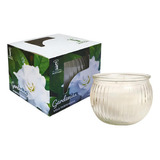 Veladora Gardenia Perfumada Roma Verde Por Pieza Color Blanco 0334