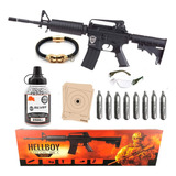 Rifle Hellboy Bbs M4 R15 5 Co2 .177 1500 Postas Balines 4.5