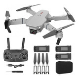 Drone E88 Pro 4k Hd Câmera Dupla Com 3 Baterias Aa