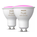 Philips Hue Lámpara Led Individual Gu10 Dicroica Rgb Pack X2