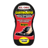 Esponja Lustradora De Calzado El Oso Lustrosito Mini Color Negro 1 Pieza