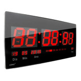 Relógio De Parede Grande Led Digital Academia Hospital 46 Cm