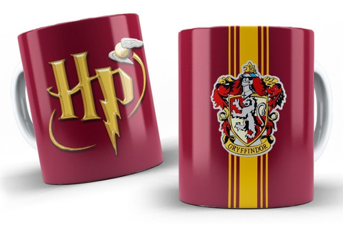Mug Vaso Taza Ceramica Harry Potter Gryffindor Casa