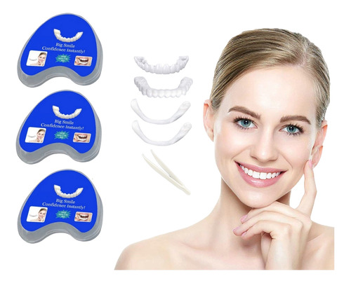 3×carillas Dentales A Presión For Hombres Y Mujer A
