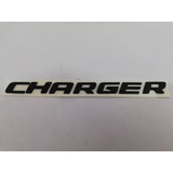 Emblema Dodge Charger Negro Mate Letras
