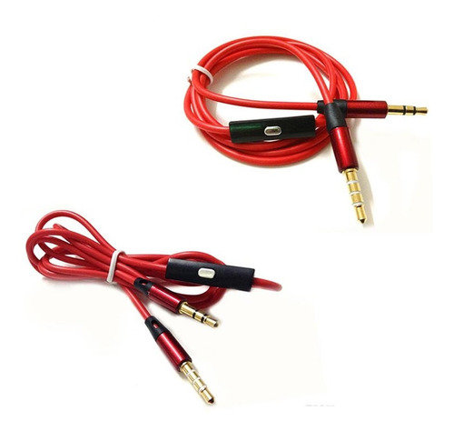 Cable Audio Auxiliar 3,5 Con Microfono Stereo Manos Libres