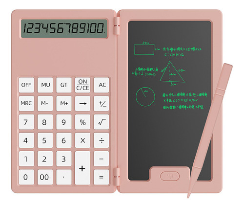 Mini Calculadora Portátil Com Bloco De Escrita À Mão