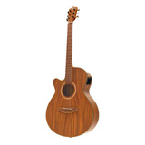 Guitarra Electroacustica Bamboo Ga-40-koa-z-q Zurda Msi Color Marrón Material Del Diapasón Nogal Orientación De La Mano Zurdo