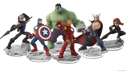 Disney Infinity Avenger 6 Figuras Capitan América Hulk Y Más