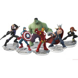 Disney Infinity Avenger 6 Figuras Capitan América Hulk Y Más